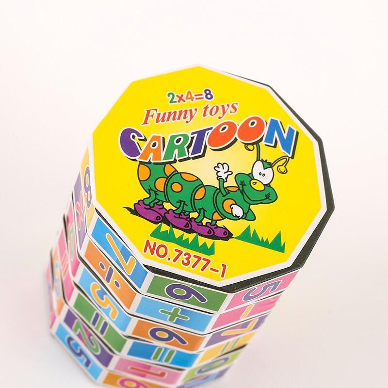 Đồ chơi toán học khối xoay hình trụ Rubik cho bé