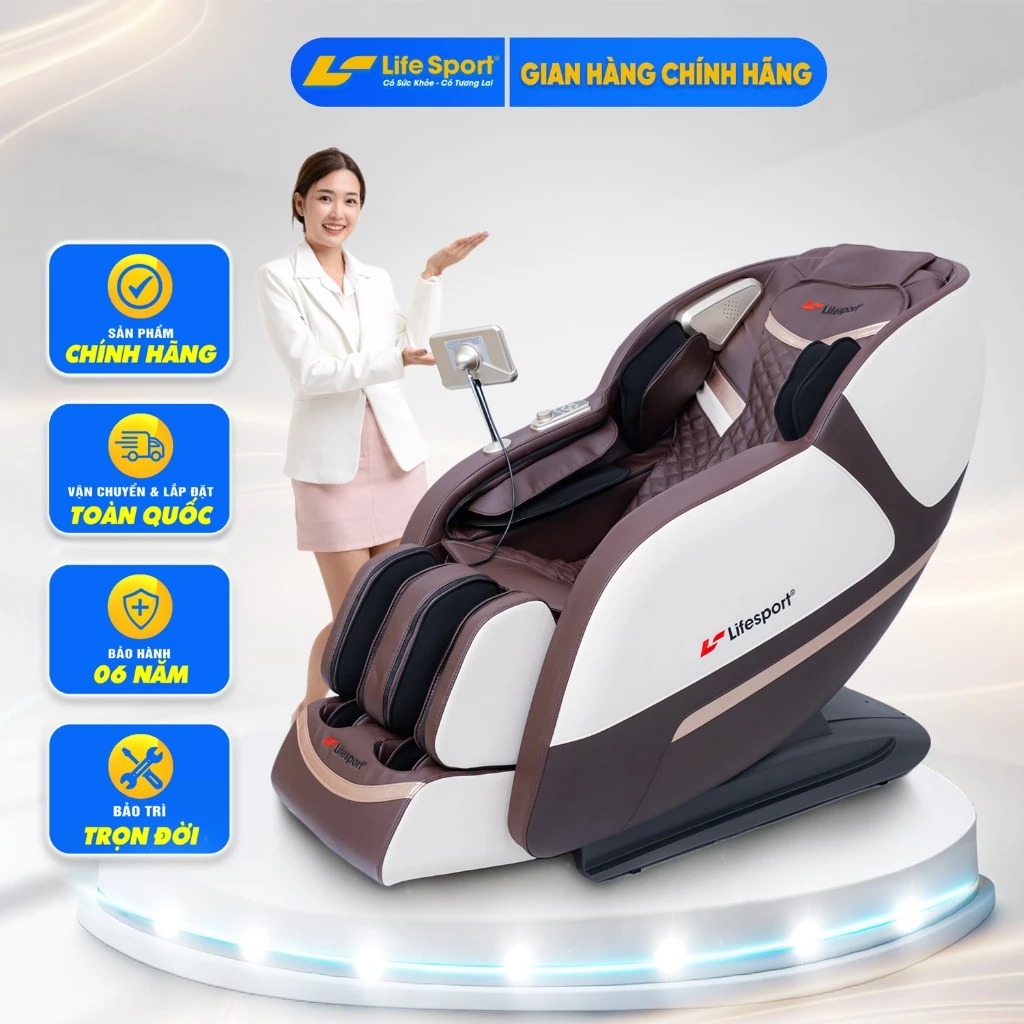 Ghế Massage Toàn Thân Lifesport LS-2800 Plus, Ghế Massage Sang Trọng Tinh Tế Cùng Nhiều Tính Năng Vượt Trội