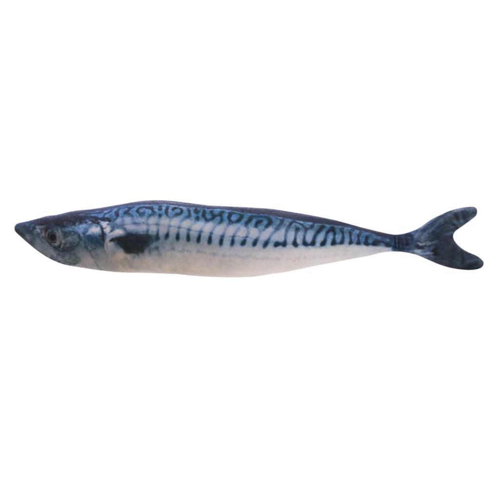 3-4pack Cat Wagging Fish Realistic Plush Toy Simulation Catnip Gift Style_E