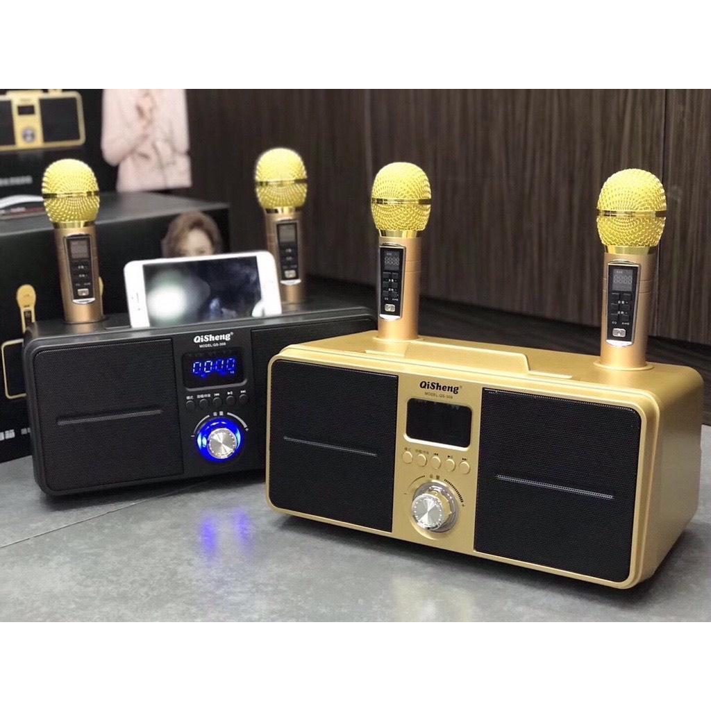 Loa Bluetooth SDRD SD 309 Mini Karaoke. Bản Cao Cấp Chất Lượng, Kèm 2 Micro Sạc Không Dây. Bảo Hành Lên Đến 12 Tháng.