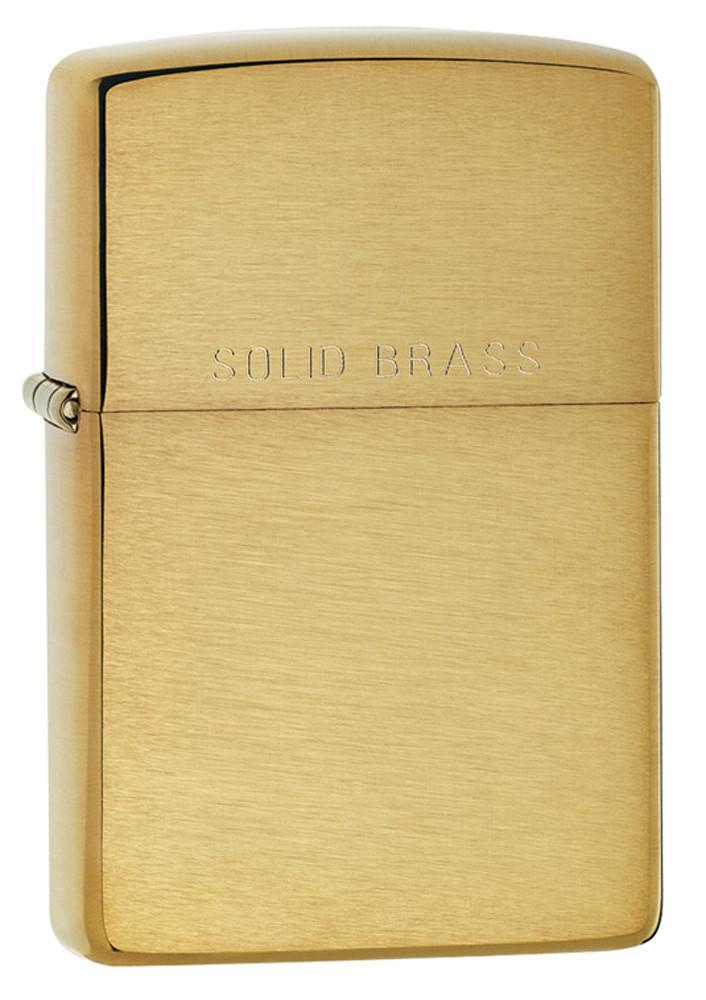 Bật Lửa Zippo Brushed Brass Engraved 204