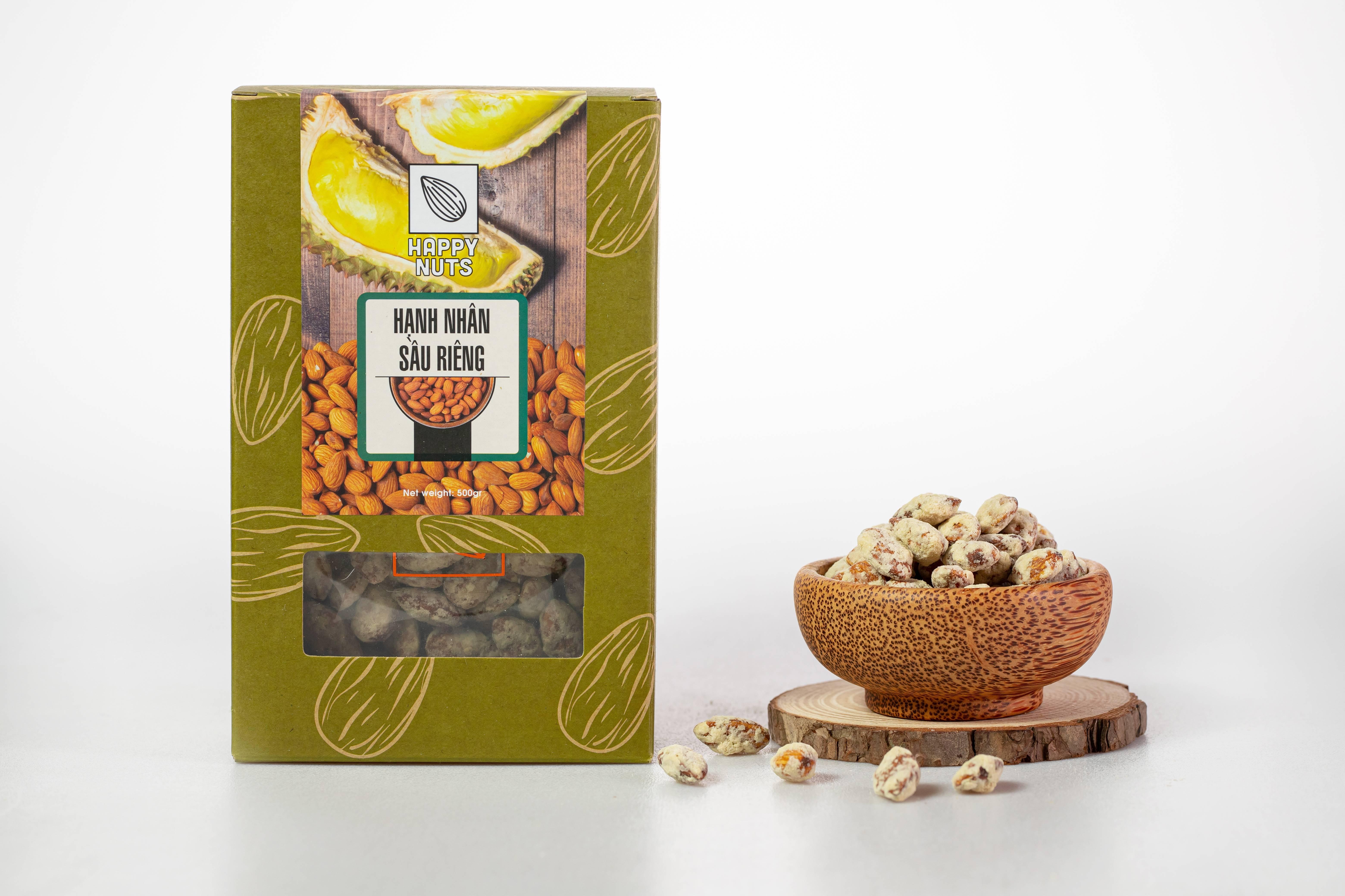 Hạnh nhân sầu riêng Happy Nuts 500g