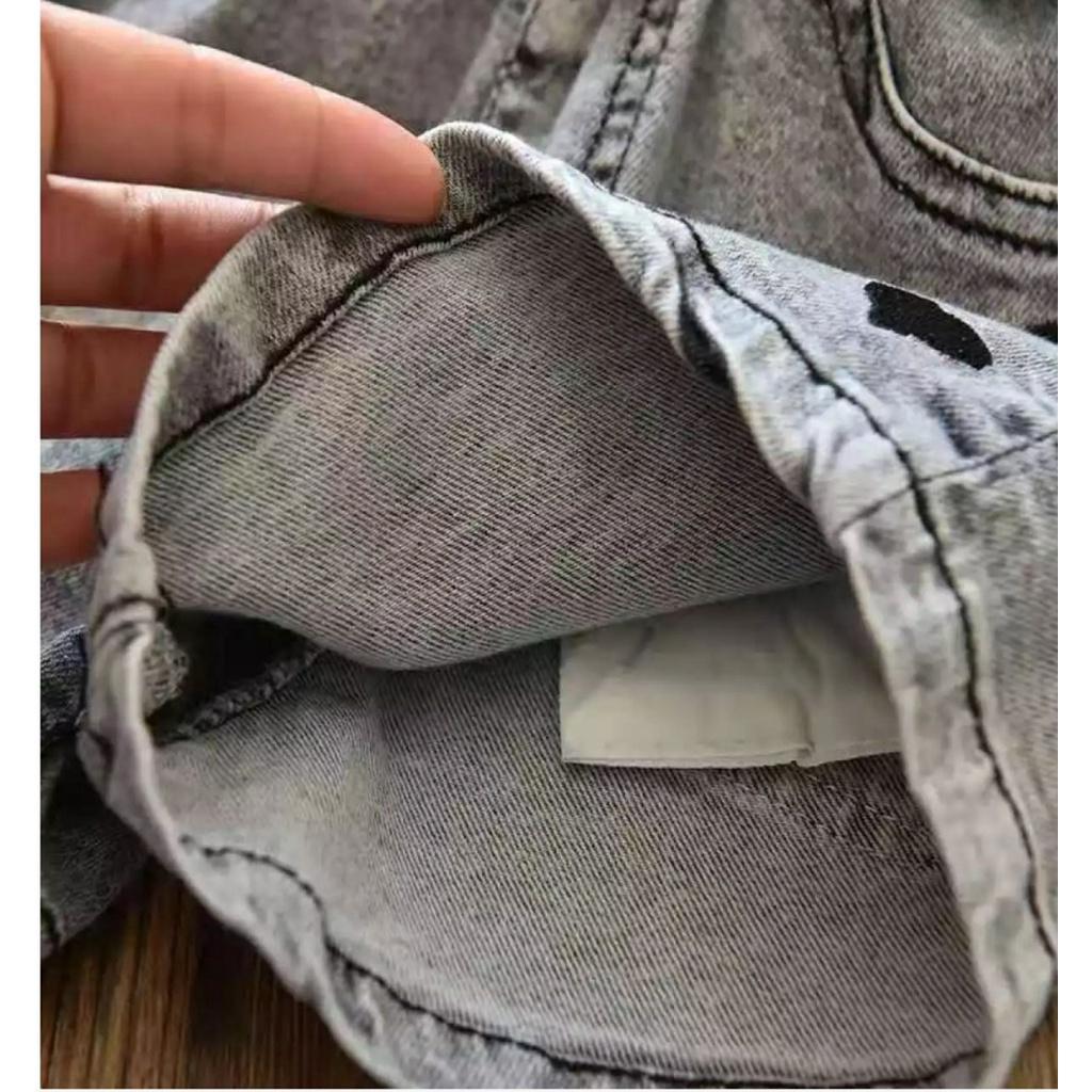 Quần đùi cho bé gái size 10-25kg chất jeans thun co giãn thoải mái