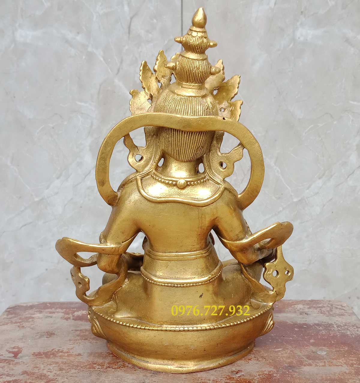 Tượng hoàng thần tài cao 22cm, tượng hoàng thần tài bằng đồng