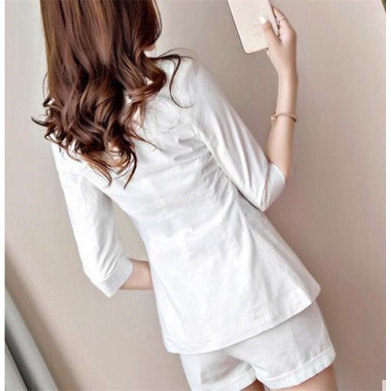 set bộ vest short kèm áo thun+nit QC280QC
