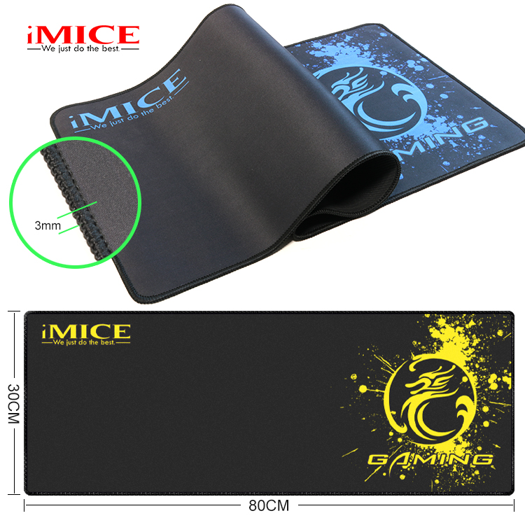 Miếng Lót Chuột, Bàn Di Chuột, Mouse Pad Cỡ lớn IMICE  - Hàng Chính Hãng (KT 80x30x0.3) giao màu ngẫu nhiên