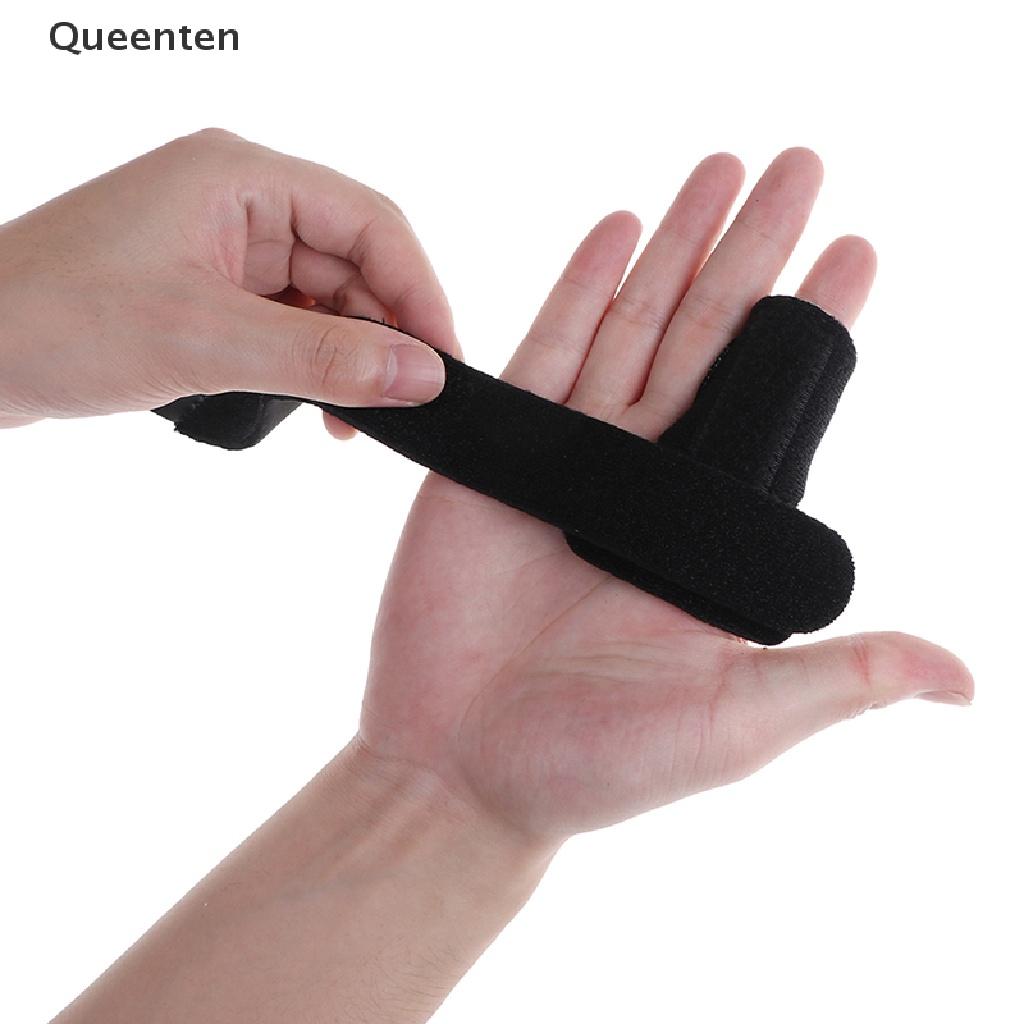 Queenten Adjustable Finger Splint Brace Trigger Finger Support Fracture Fix Pain Relief QT