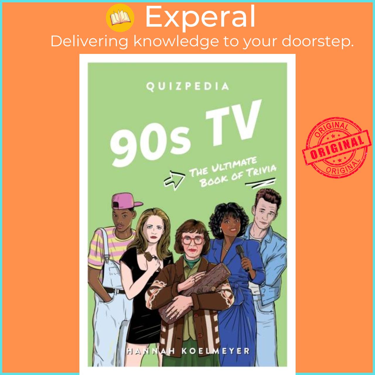 Hình ảnh Sách - 90s TV Quizpedia - The ultimate book of trivia by Hannah Koelmeyer (UK edition, paperback)