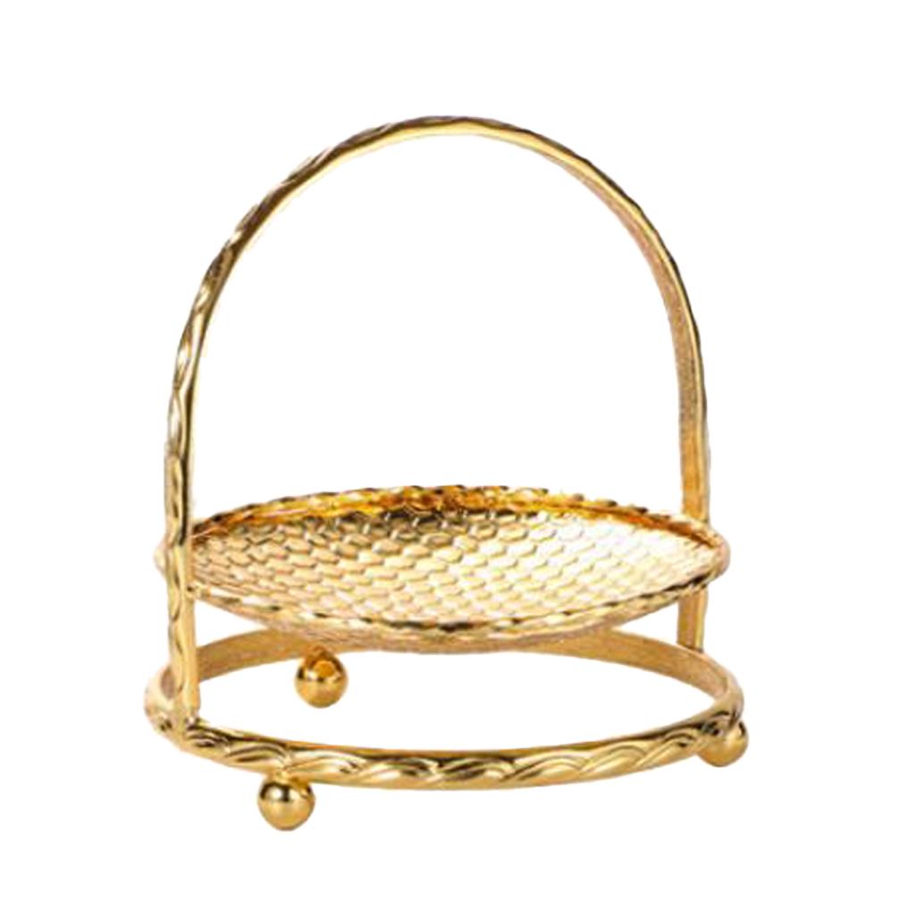 1/2/3 Tier Zinc Alloy Cake Stand Afternoon Tea Wedding Plate Party Tableware, Gold or Silver