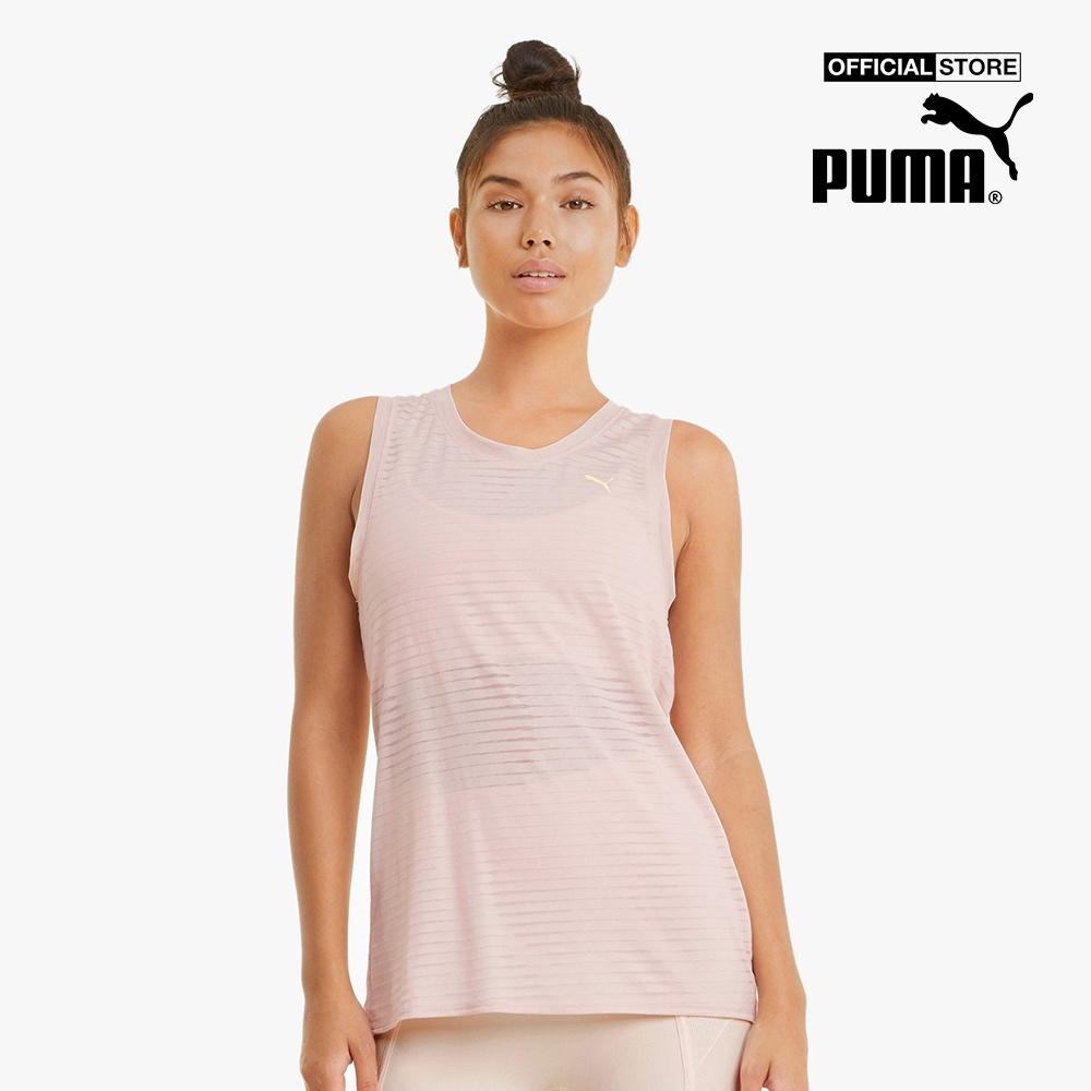 PUMA - Áo thun thể thao nữ sát nách Studio Burnout Tank 520225-27