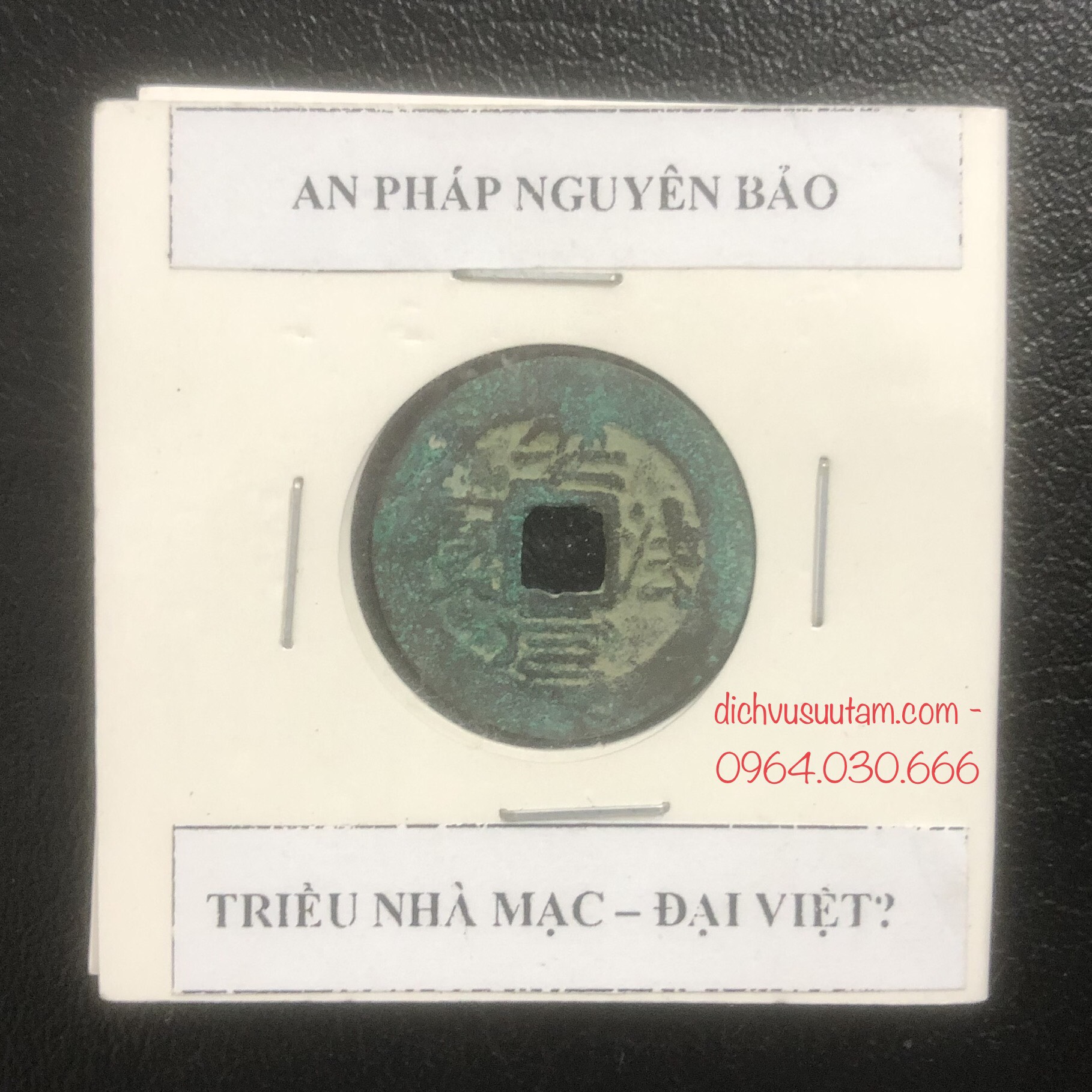 Đồng xu cổ nhà Mạc Đại Việt, An Pháp Nguyên Bảo (960 - 1127), tặng kèm phơi bảo quản xu