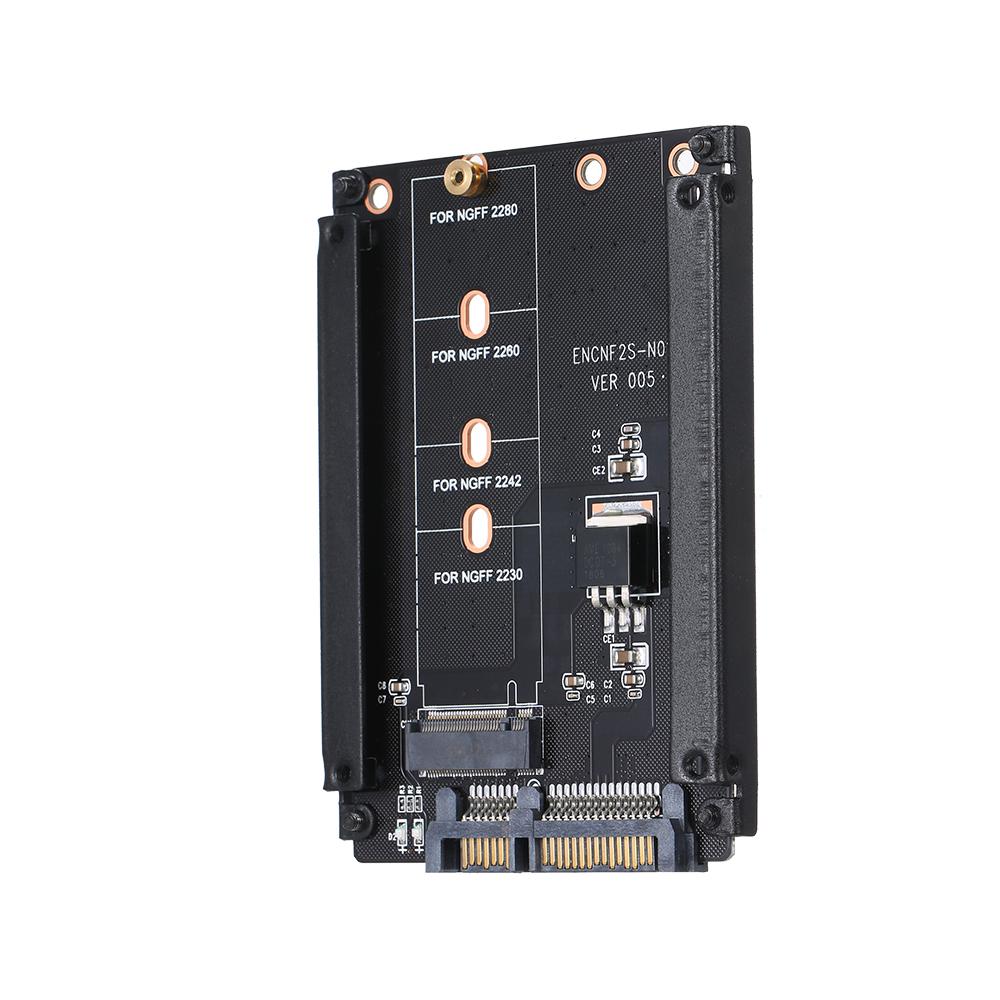 NGFF to SATA Adapter Card M.2 KEY B-M SSD SATA3.0 Converter Support Model 2230 2242 2260 2280