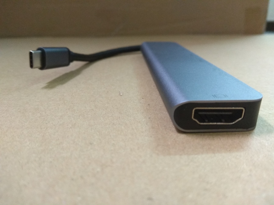 Hub USB Type-C 7in1 Cổng HDMI 4K 60Hz/  USB 3.0/ SD/ TF/ PD 50538 - 7in1-1 60Hz