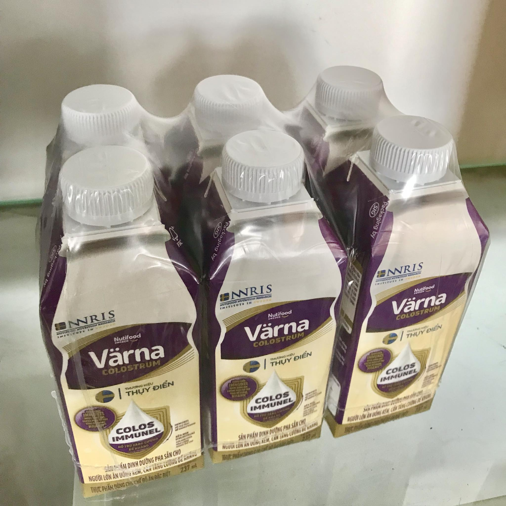 Lốc 6 hộp Sữa Varna Colostrum 237ml - Dành cho người lớn ăn uống kém, Cần tăng cường đề kháng