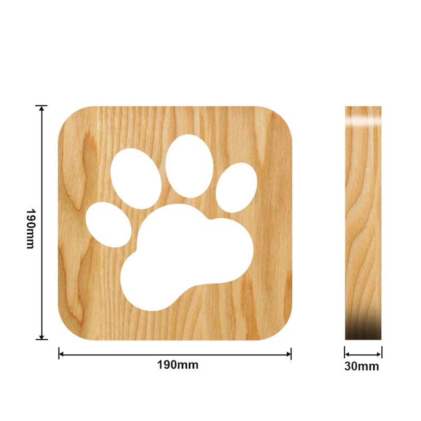 3D USB Bedside Table Lamp Wooden Nightstand Desk Lamp Bedrooms Decor