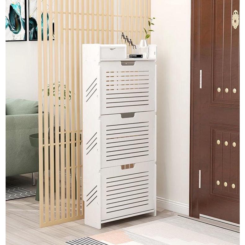 Tủ giày thông minh tháo lắp ghép dễ dàng, chất liệu gỗ nhựa cao cấp chống ẩm mốc,mỗi mọt, cong vênh