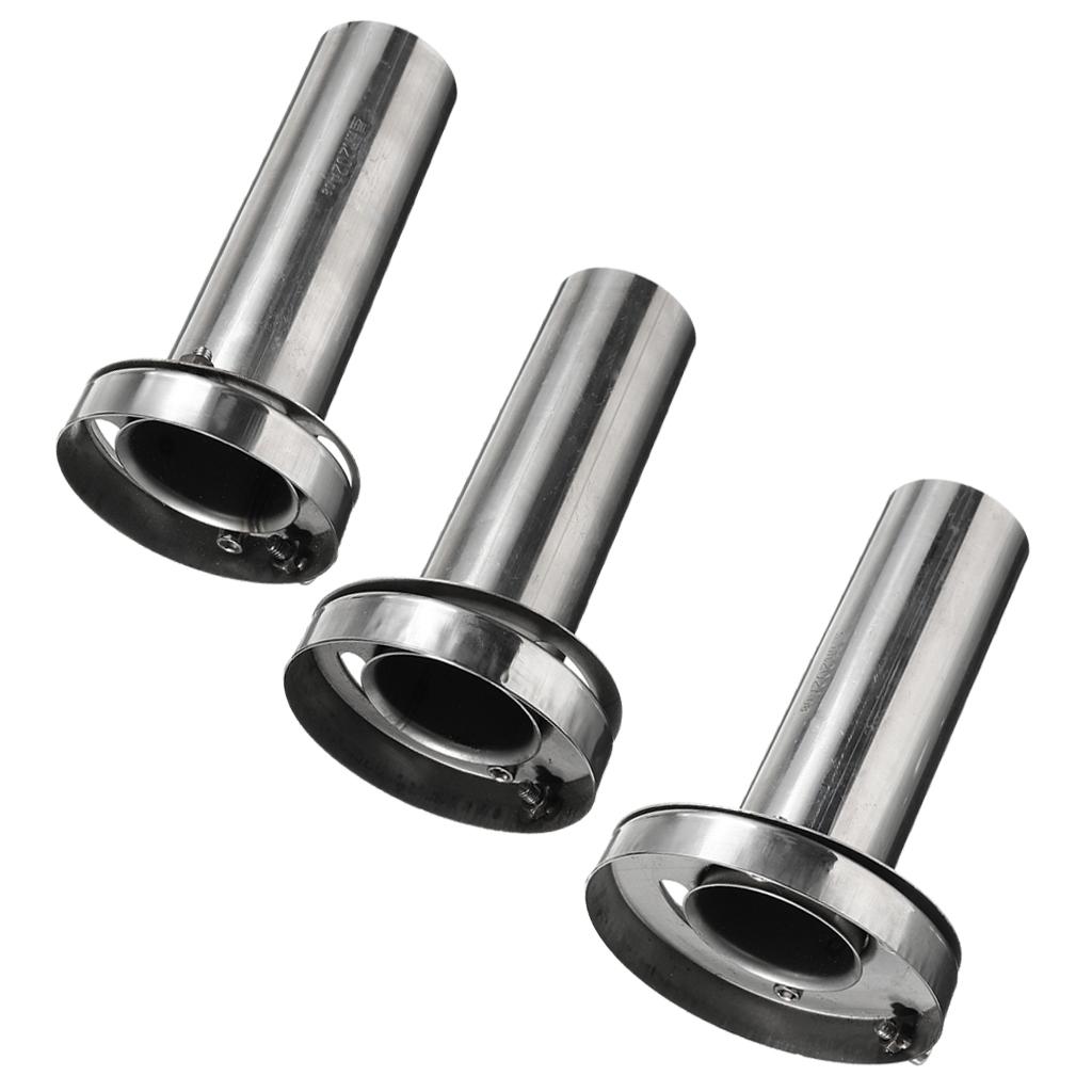 Insert Removable Stainless Steel Round Exhaust Tip Silencer Muffler 3.5 inch/4 inch/ 4.5 inch