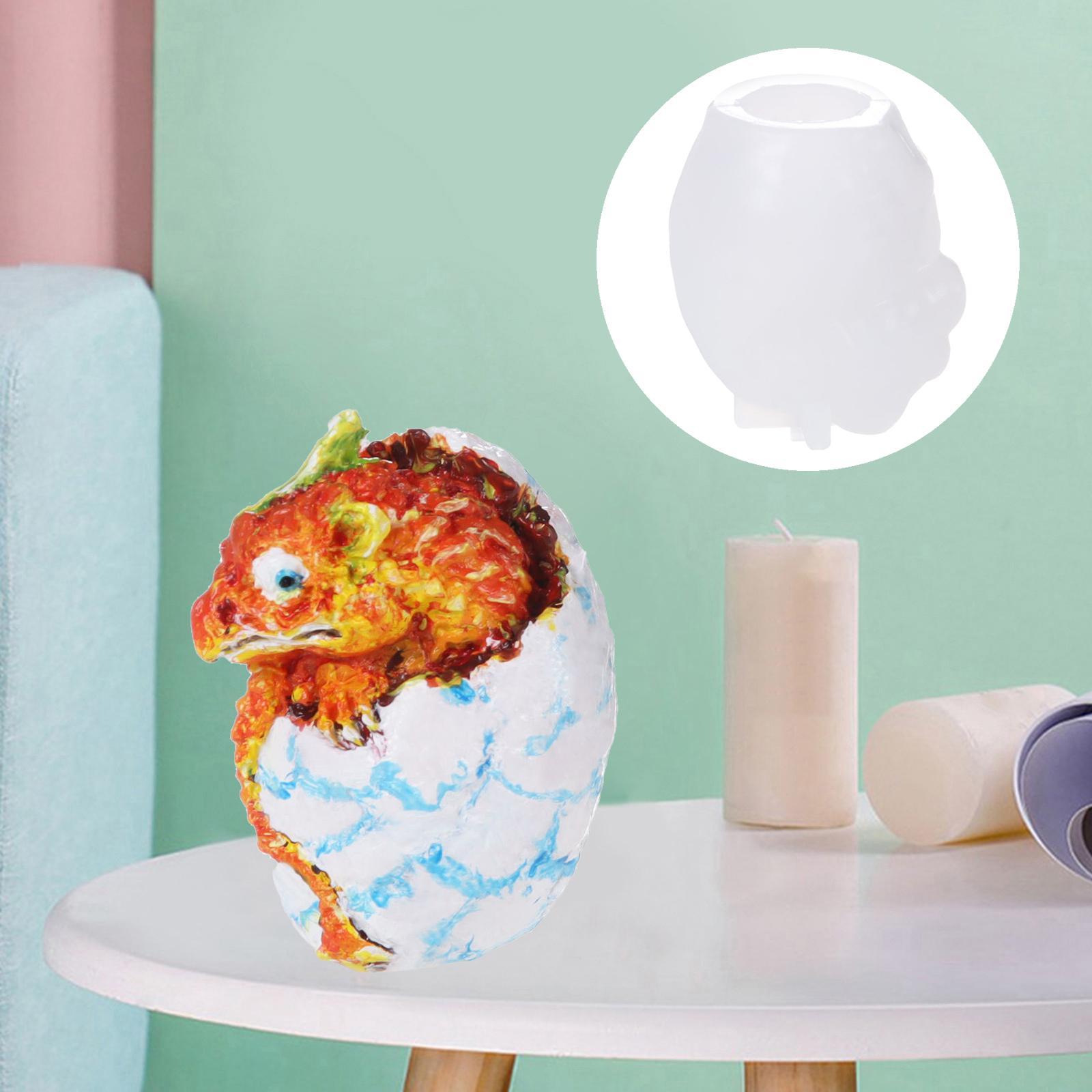Dragon Egg Resin Mold Silicone Mould DIY Craft Ornament Two-horned dragon