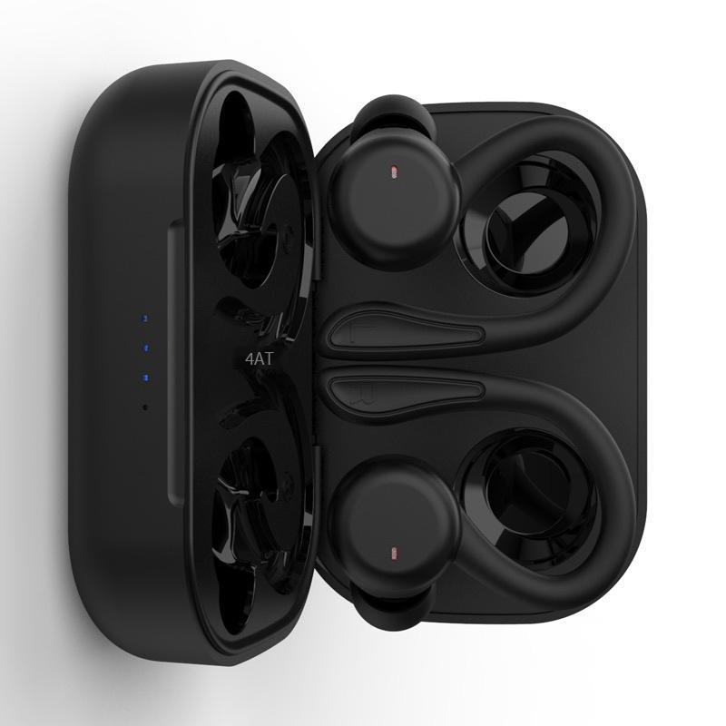 Khuyến mại tai nghe Bluetooth dung lượng lớn móc tai thể thao mới chạy chống nước tws trong tai tai nghe không dây thực sự T40