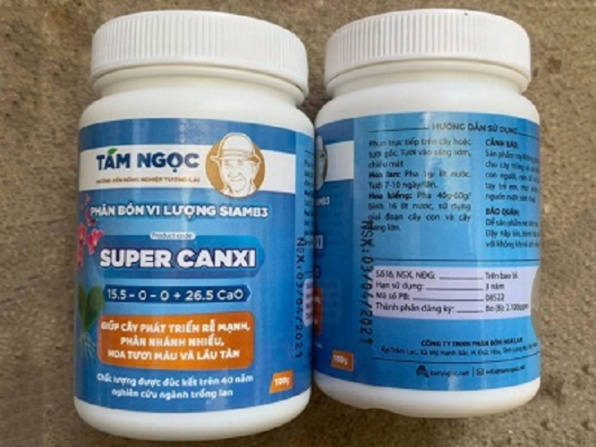 Phân bón Super Canxi - Tám Ngọc - Lọ 100gr