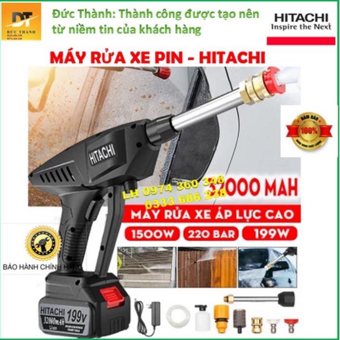 Máy Rửa Xe Pin 199V, Rửa Xe-Phun Cây Cảnh