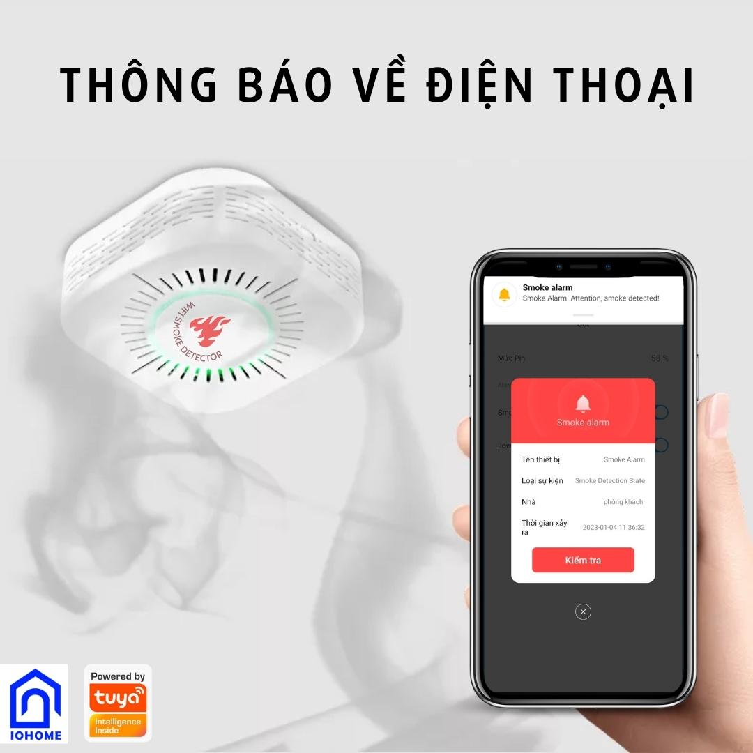 Đầu Cảm Biến Khói Báo Động Hỏa Hoạn Wifi Tuya SM11, SM12 đạt tiêu chuẩn CE EN14604