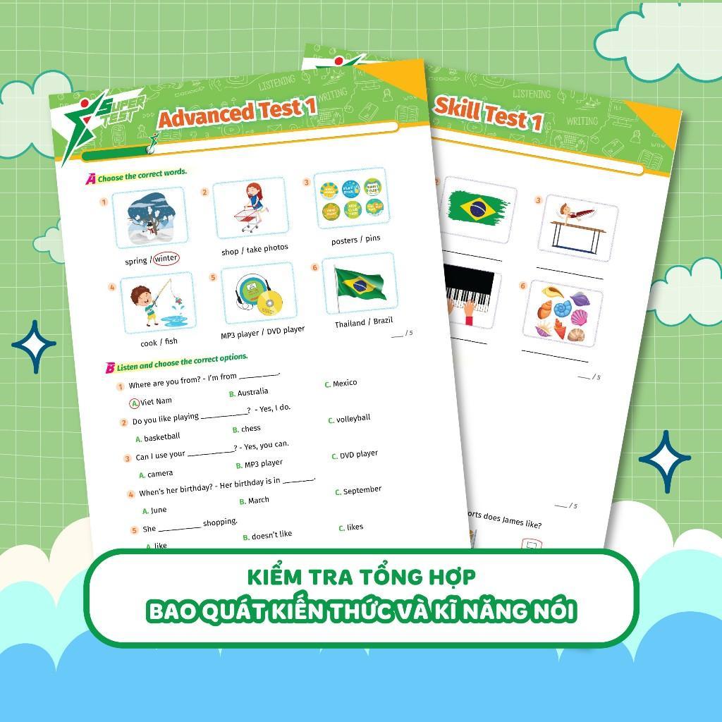 Sách - Super Test - Đề Kiểm Tra Nhanh Tiếng Anh Lớp 4 - Megabook