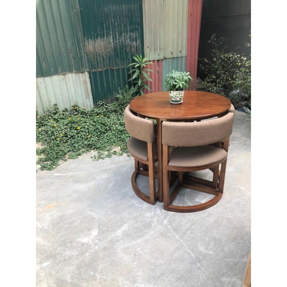 Bộ bàn ăn tròn Tiết Kiệm Diện Tích cao cấp . KT 80cm- cao LH: 0981.266.471