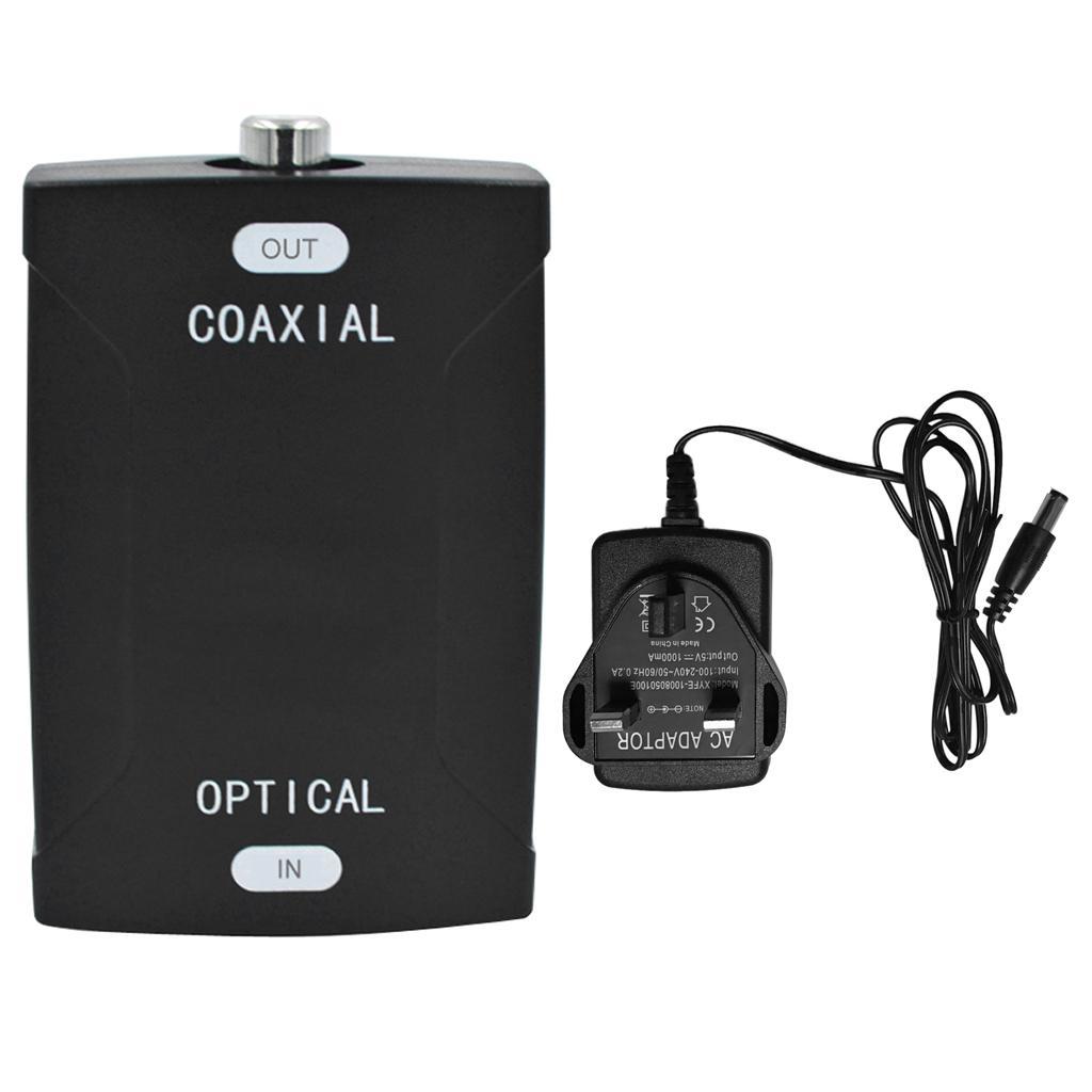 Input to RCA Coaxial Coax Digital Audio Cable Converter Adapter UK