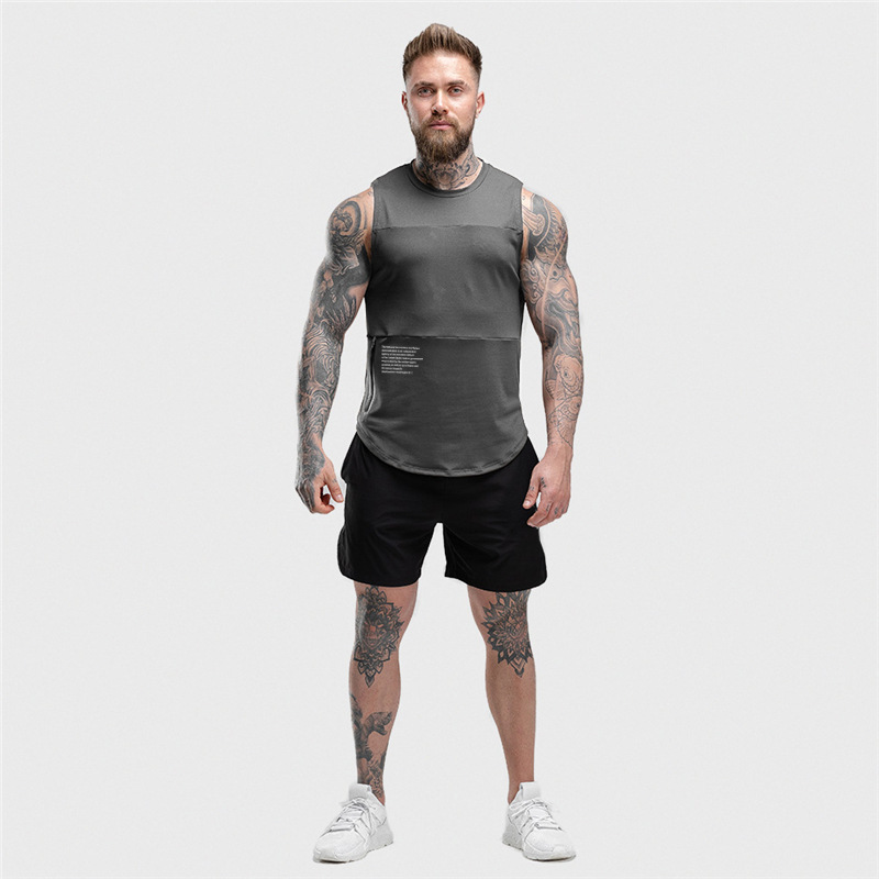 Áo tanktops ba lỗ sát nách nam ECHT khóa kéo cạnh sườn thời trang