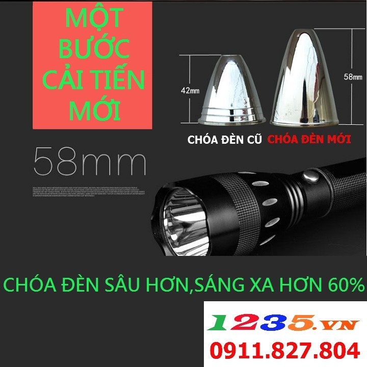 Đèn pin cầm tay soi siêu xa siêu sáng FX-8028,đèn pin led cầm tay chống nước,đèn pin đi phượt