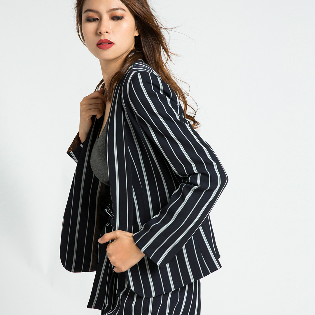 Áo Khoác Blazer Hity TOP086 (Xanh Thủy Thủ Sailor)