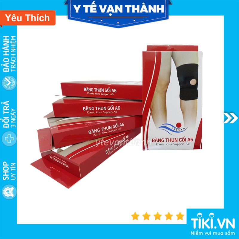 Băng Thun Bảo Vệ Đầu Gối Co Giãn 4 Chiều: A6 (Bó Gối) (Hàng Cao Cấp) -VT0127