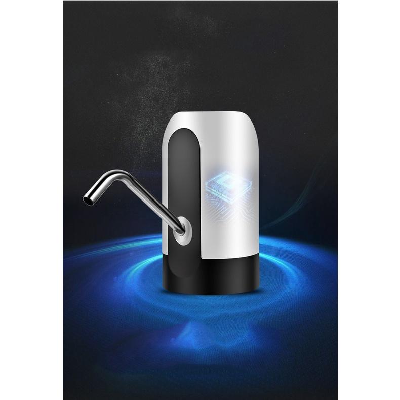 Vòi Bơm Nước Tự Động Modosa Cho Bình Nước, Máy Hút Nước Đóng Chai, Có Led Siêu Đẹp,có Sạc USB-Gia dụng Nam Định