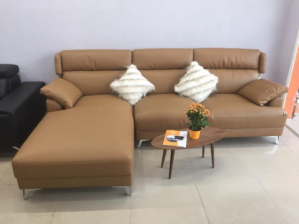 Sofa Góc Giả Da Cao Cấp Phong Cách Châu Âu KG19014