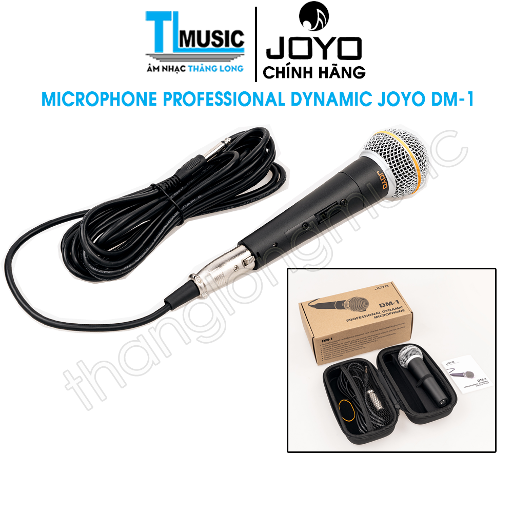 JOYO DM-1 DYNAMIC MICROPHONE – Micro Thu Âm Có Dây Dynamic Chuyên Nghiệp - Hàng chính hãng