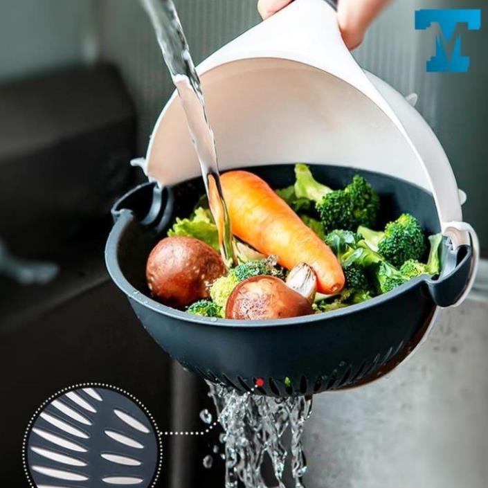 Bộ Nạo Rau Củ Đa Năng Kèm Rổ Đựng và Chậu 9 in 1, Bộ Nạo Rau Củ Đa Năng Tiện Lợi Kiểu Dáng Sang Trọng