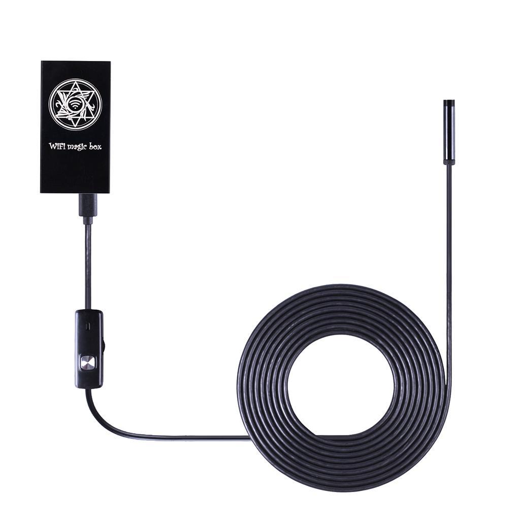 F100 8mm Wifi Waterproof Borescope Inspection Camera Adjustable LED Light for Android IOS Computer Tablet PC Phone