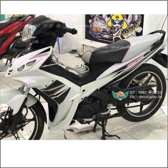 Tem Rời Exciter 2006-2010 Trắng đen in trong
