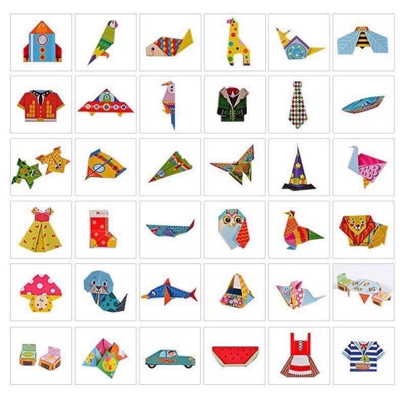 Bộ Giấy gấp xếp hình nghệ thuật Origami Nhật Bản 156 tờ kèm sách hướng dẫn
