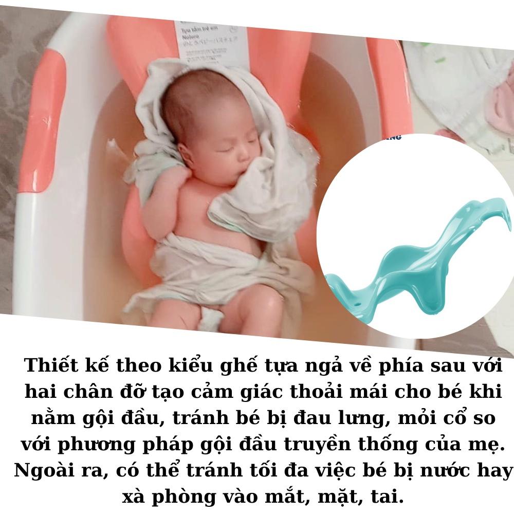 Chậu tắm Tựa Tắm Cho Bé Notoro inochi Nhật Bản Thiết Kế Chắc Chắn Chống Trượt Giúp Bé sơ sinh Thoải Mái TUATAM