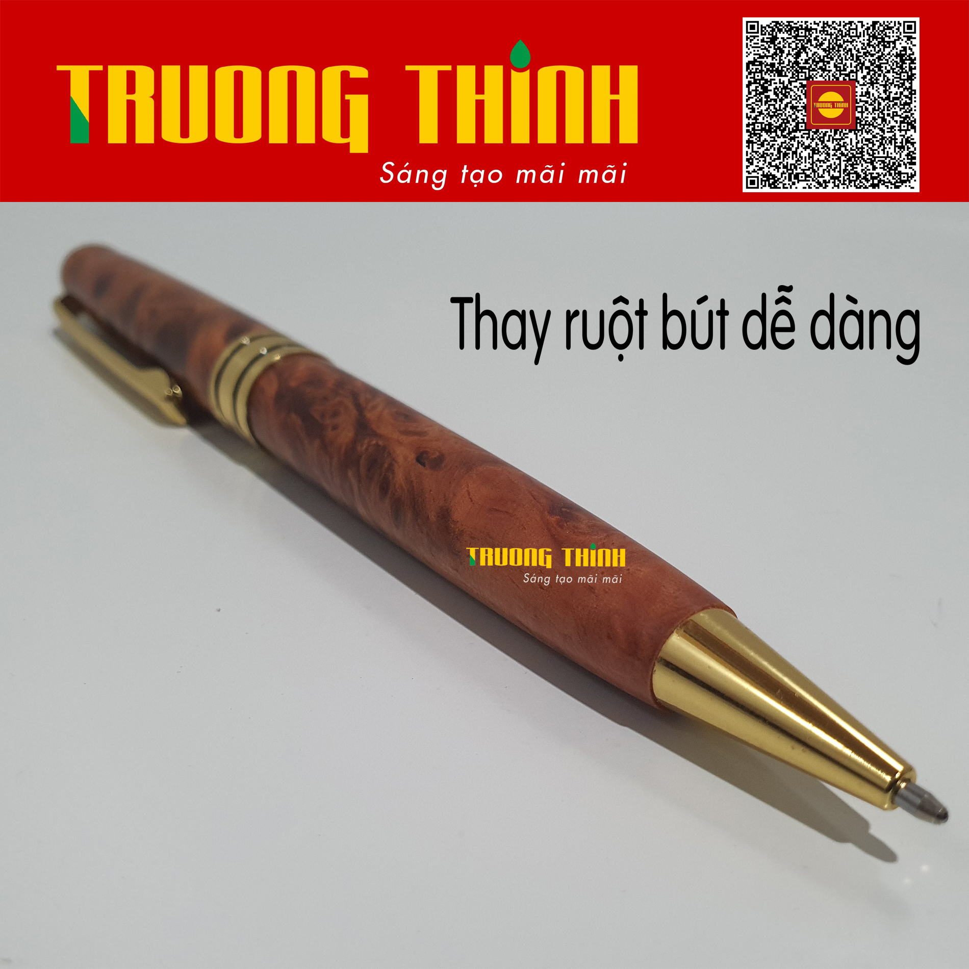 Bút Ký Gỗ Huyết Long Rồng Trường Thịnh Chính Hãng Sang Trọng Bền Đẹp Đẳng Cấp  Doanh Nhân.Loại Xoắn 15cm