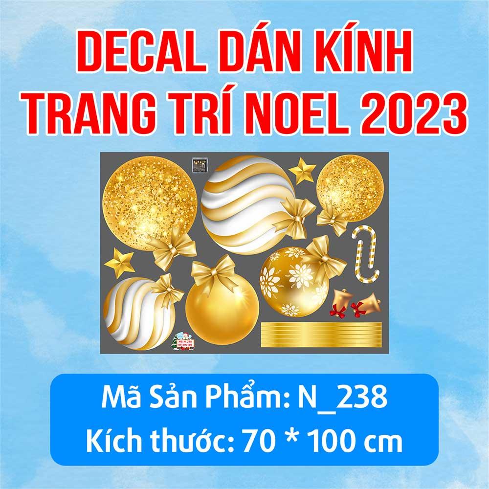 DECAL TRANG TRÍ GIÁNG SINH 2023 COMBO SỐ 50