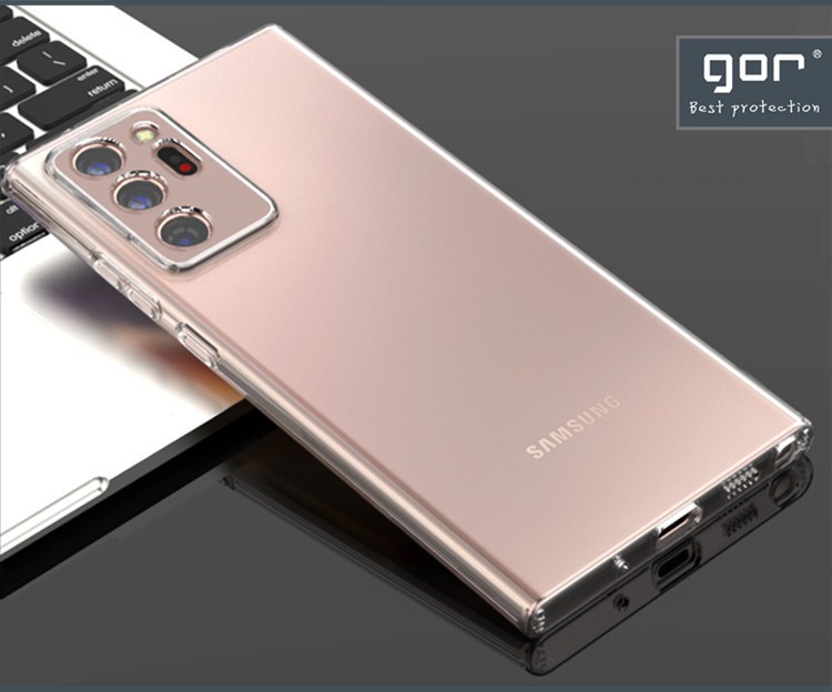 Ốp Lưng Silicon TPU trong suốt GOR cho Samsung Galaxy Note 20 / Note 20 Ultra - Hàng Nhập Khẩu