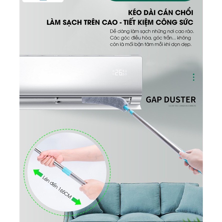 Cây Chổi Quét Làm Sạch Đáy Giường, Gầm Tủ Siêu Tiện Lợi Dài 1.5m