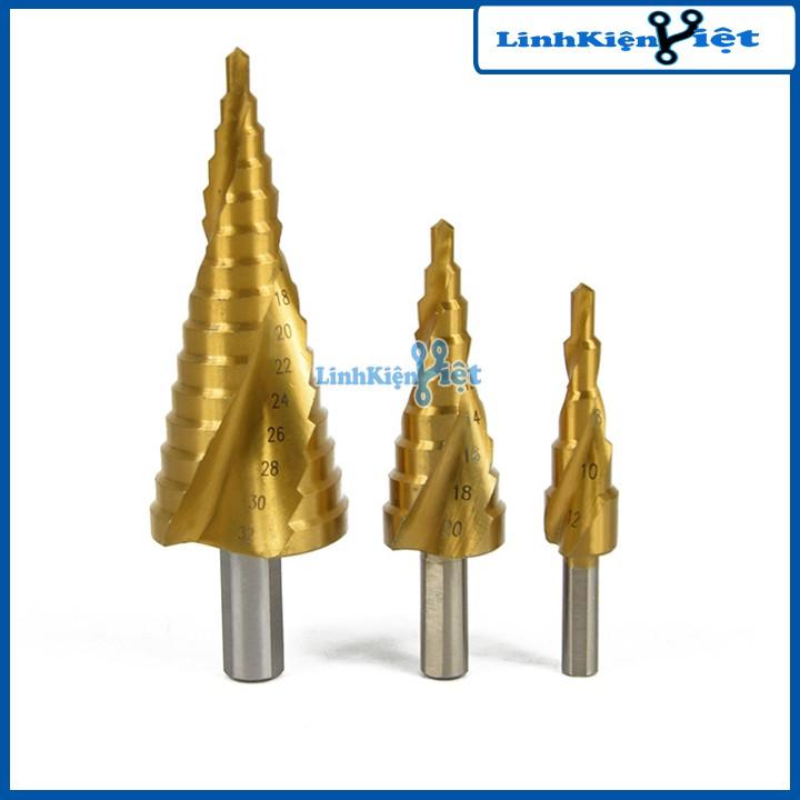Bộ 3 Mũi Khoan Sắt Hình Nón Chất Lượng Cực Cao Phủ TITANIUM