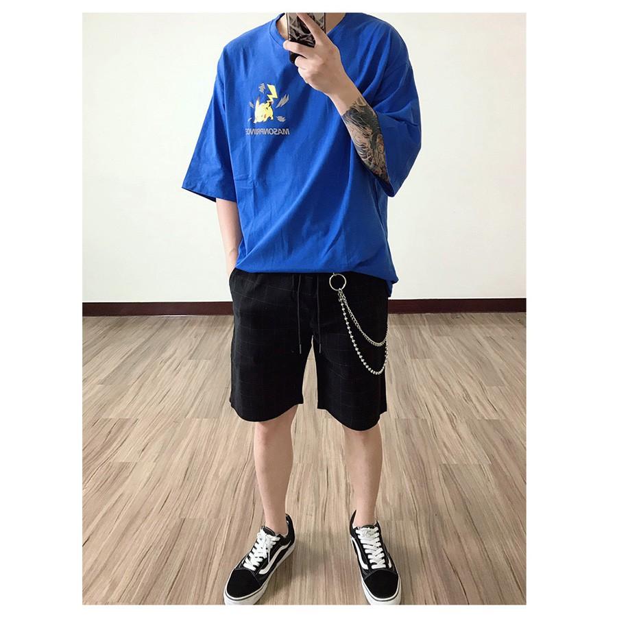 Áo Thun Phản Quang Tay Lỡ Unisex Pikachu 1