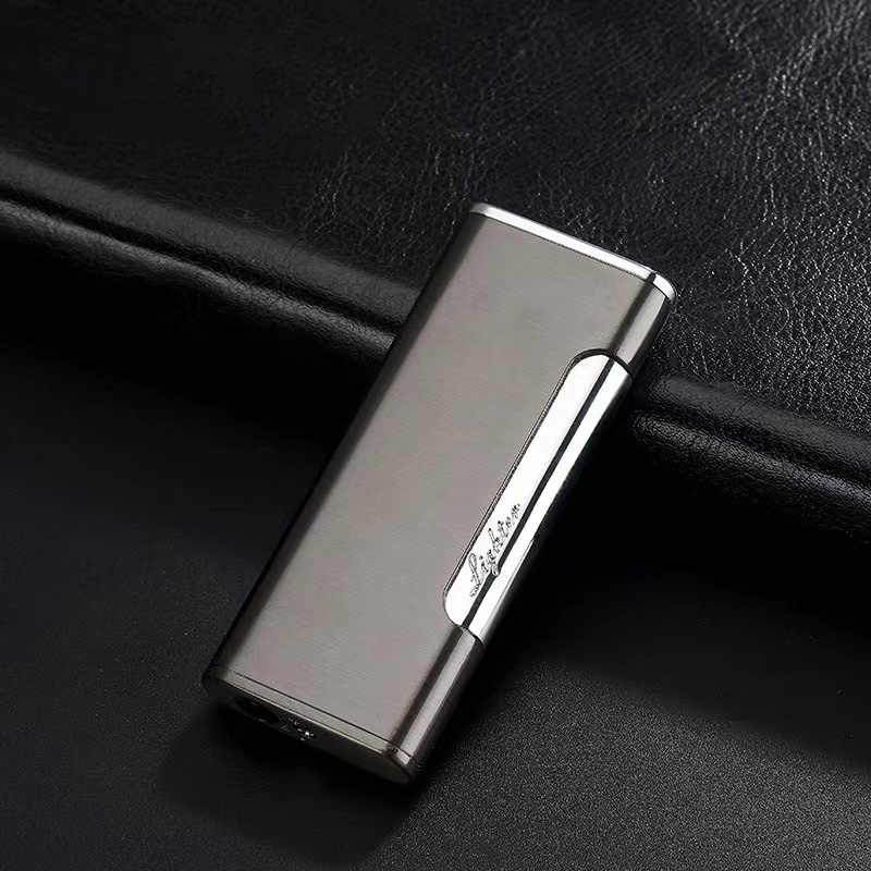 Bật lửa hộp quẹt khè bấm ngang bóng trơn nhiều màu - xài gas