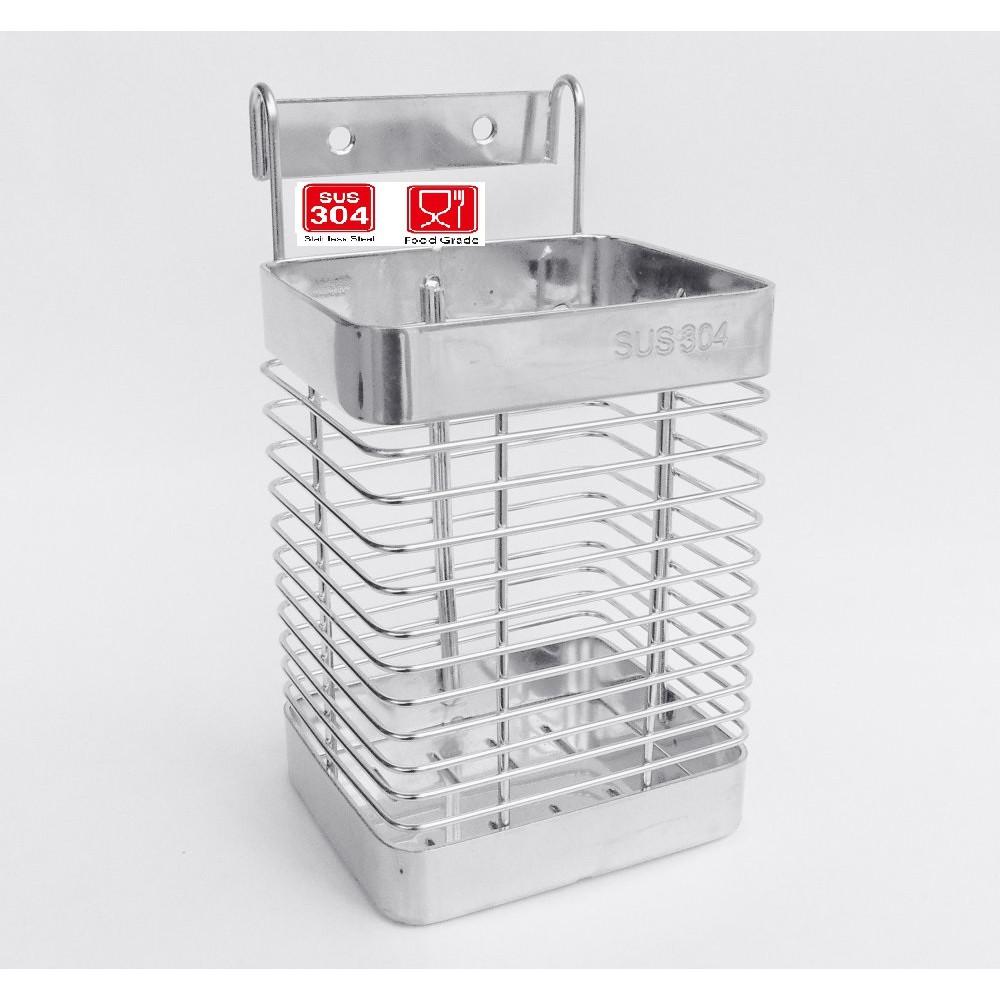 Rổ đựng đũa đơn inox 304, ống đũa đơn inox304