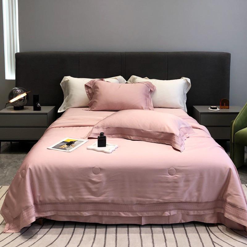 Bộ Chăn Hè Kèm Ga Gối Tencel Cao Cấp Viền Ren
